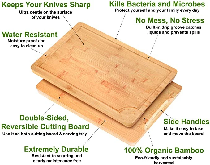  Kitchen Bamboo Wood Chopping Board 4