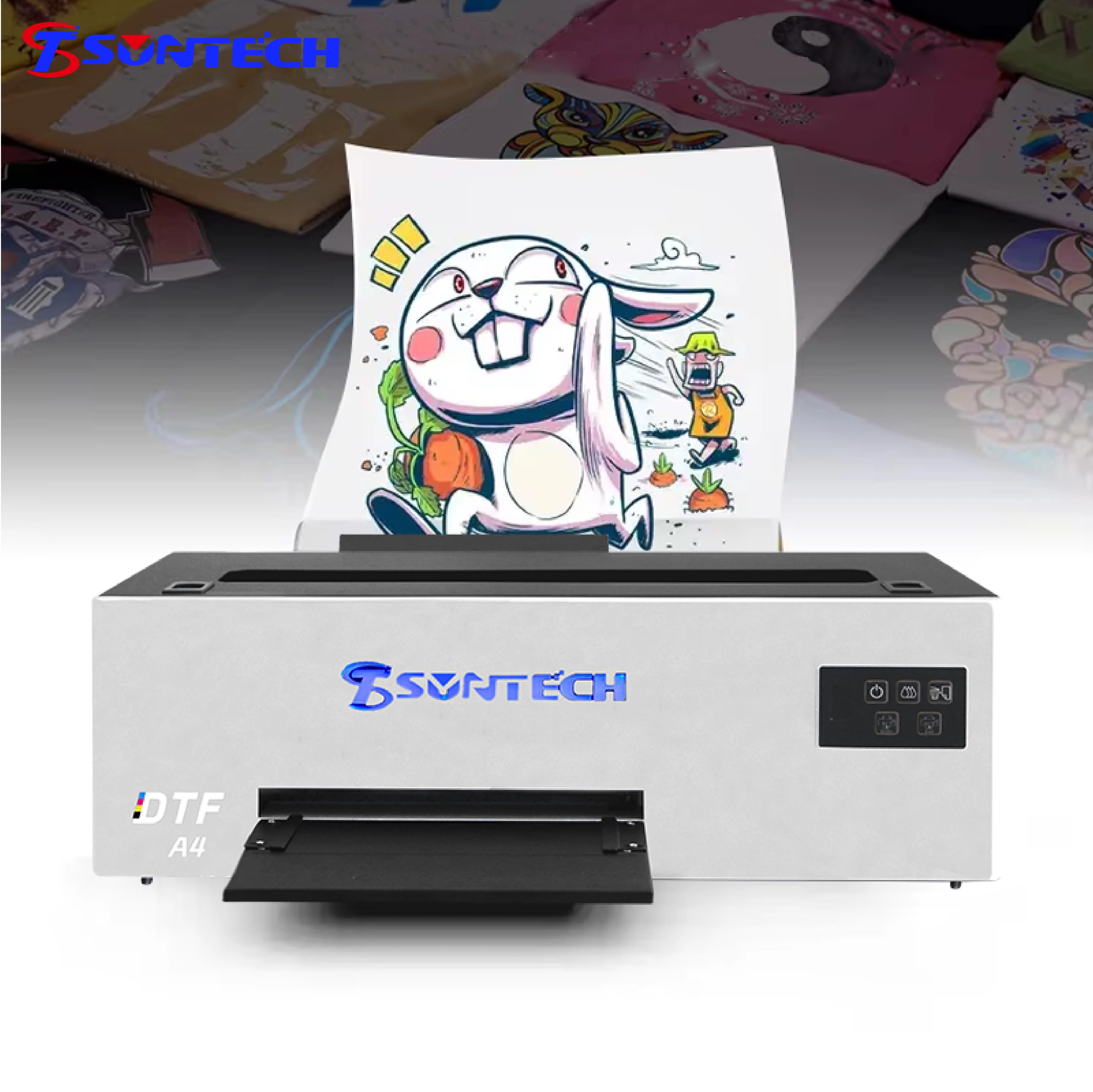 Hot Mini A4DTF Hot stamping machine T-shirt hat pillowC200DTF digital printing machine mouse pad shoes Heat transfer DTF printer