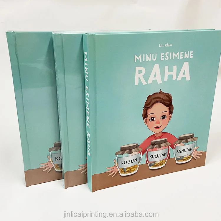 hardcover hardback children board book printing kids learning books