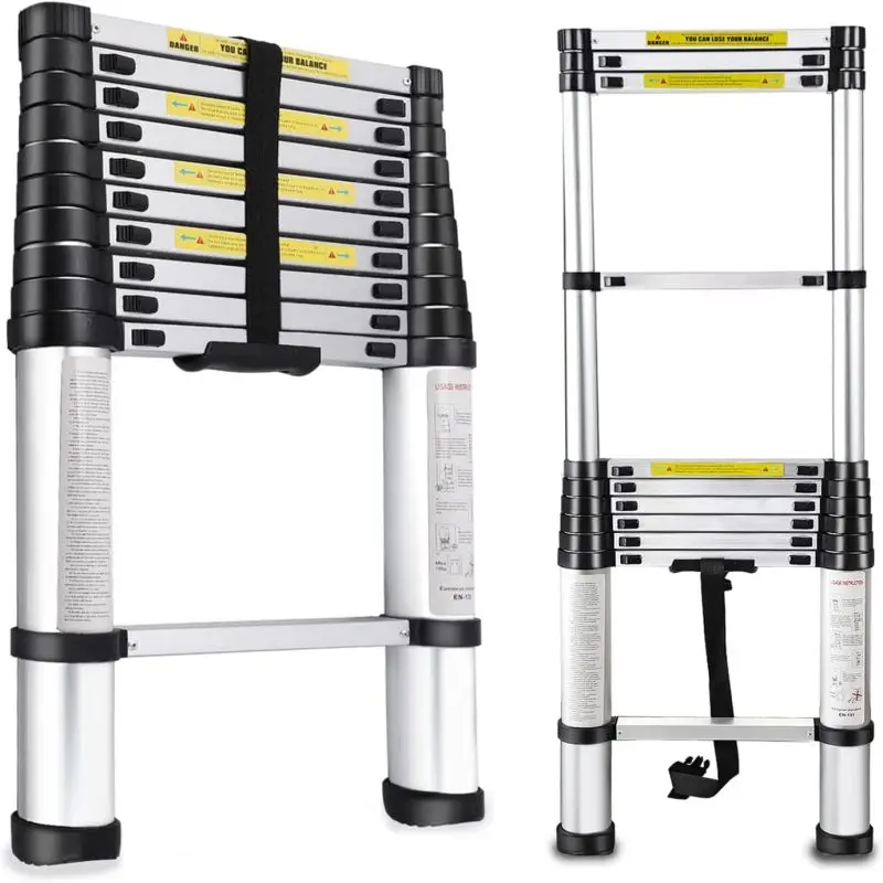 Popular Aluminum Multifunctional Telescopic Folding Ladder For House Use And Industrial