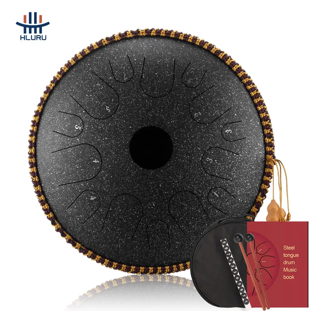 Hluru Tank Drum 14 inch 14 Note  professional musical instruments Sale Handpan Steel Tongue Drum TA14