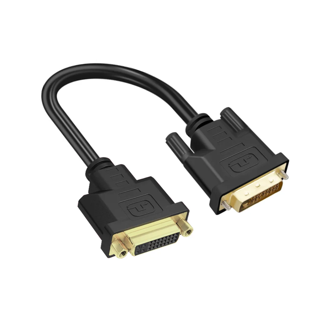 0.98ft High Speed male DVI 24+1 pin to female DVI24+5 pin Gold-Plated Adapter Converter Cable for HDTV/DVD /Projector /Laptop