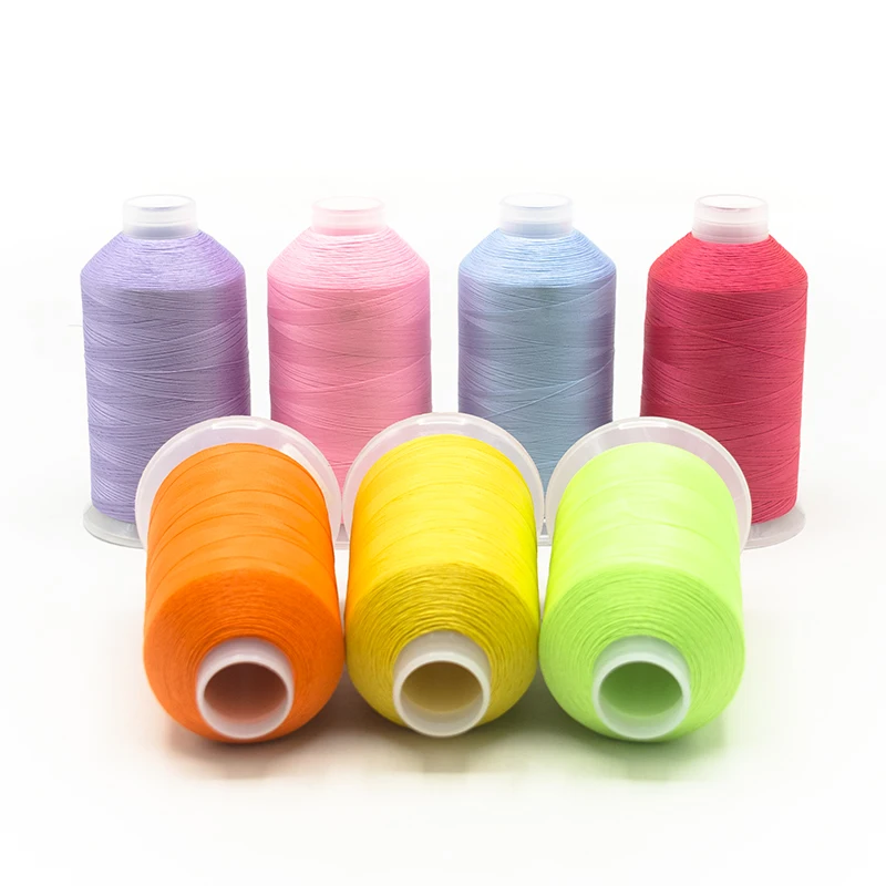 
180G 5000M 150D/2 Waterproof Sewing Polyester Glowing Yarn Luminous Thread Glow In The Dark 