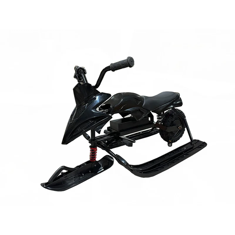 Factory direct sales kids electric ski car with brake plastic snowmobile electric snow racer electric snowmobile