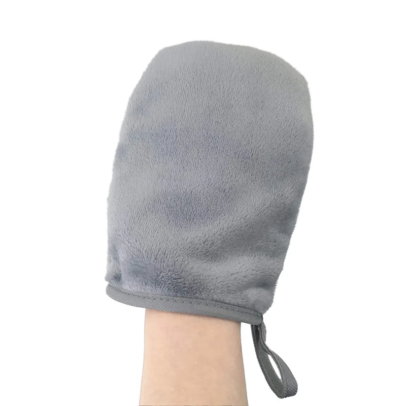 Hot Selling Microfiber Reusable Make Up RCustom Washable Microfiber Face Cleaning Mitt Makeup Remover Glove Emover Wholesale