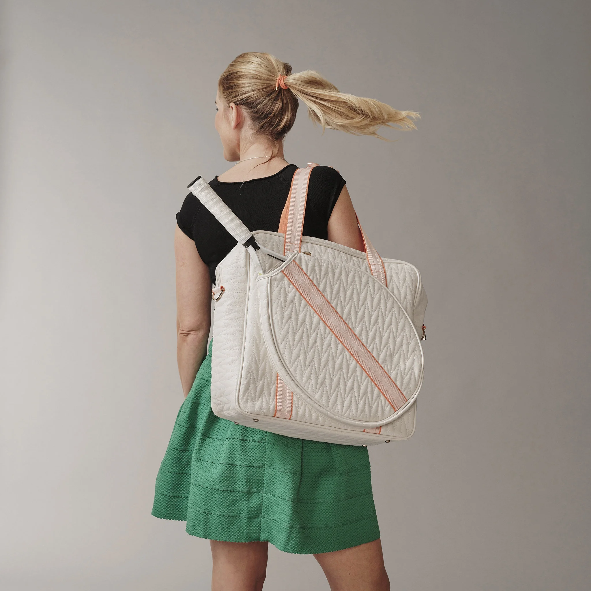 Fashion Women Quilted Sports PU Tennis Pickle Ball Bag Racket Tennis Paddle Tote Carry Bag Pickleball Paddle Sling Bag