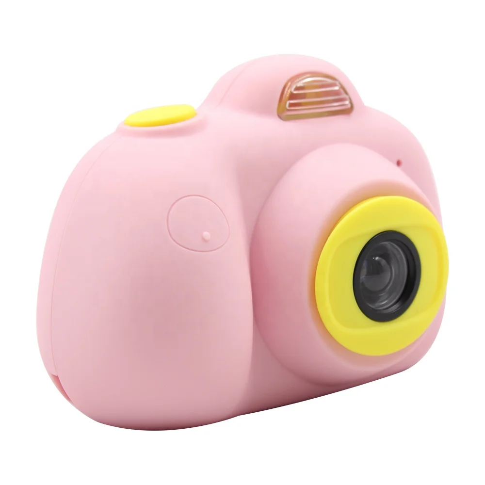 Gift toys children video mini cheap pink digital camera for kids 1080p in use