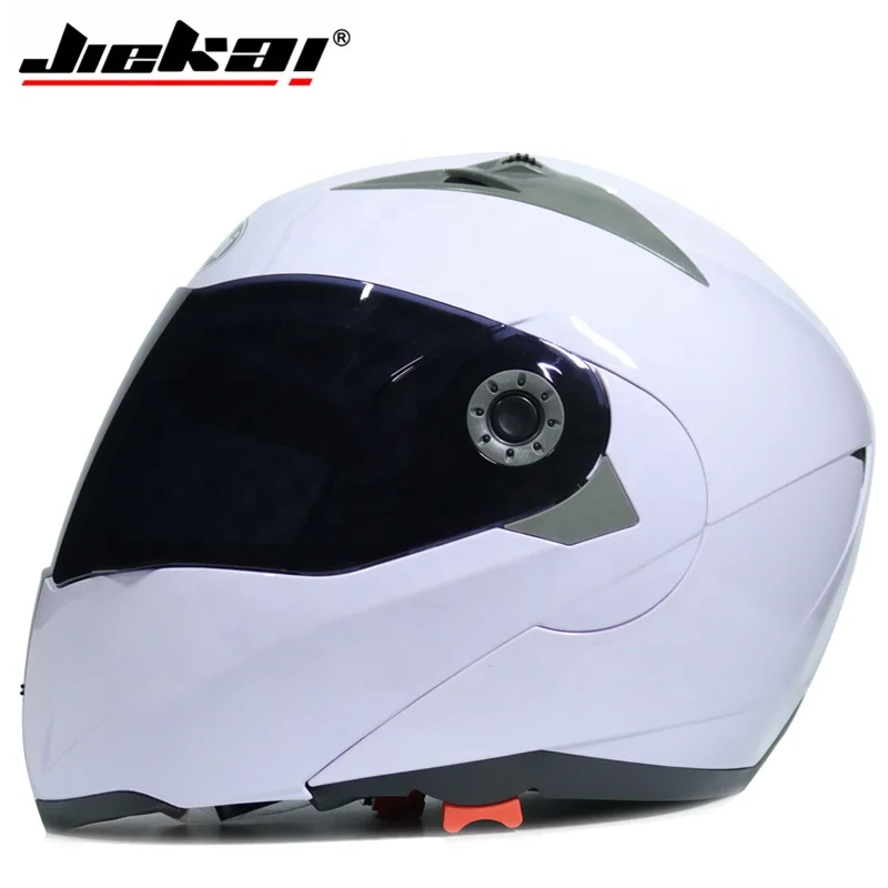 Motorcycle Dual Visor helmets Modular Flip Up helmet racing double lens capacete casco moto DOT ECE helmet JIEKAI 105