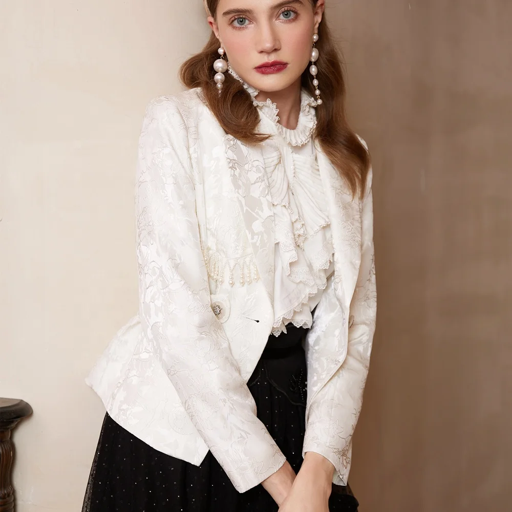 New Blazers Office Ladies Womens Coat Work Dress Blazer Jacket Fancy Formal Custom Chic Blazer