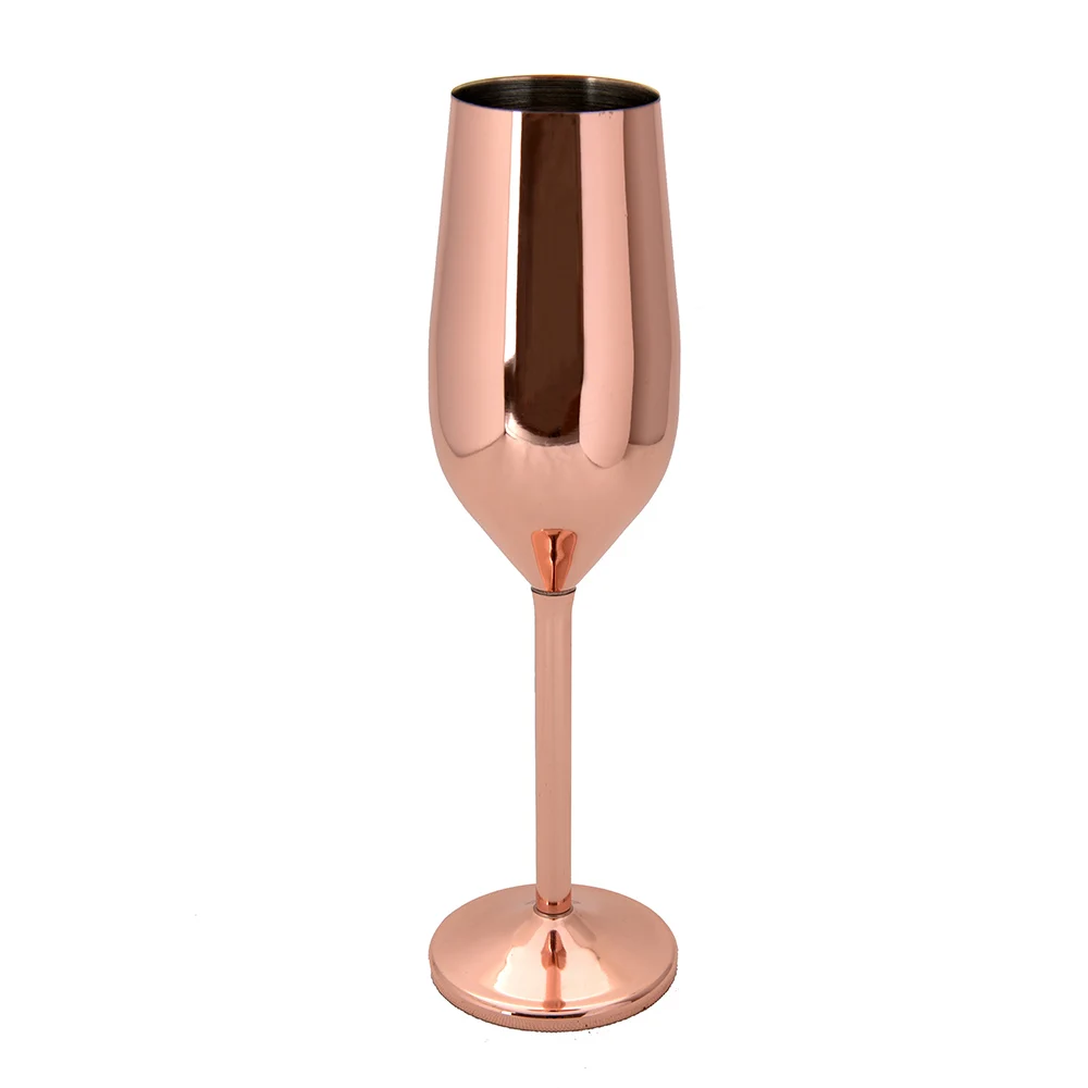 300ML stainless steel 304 copper cup rose gold goblet cocktail martini glass
