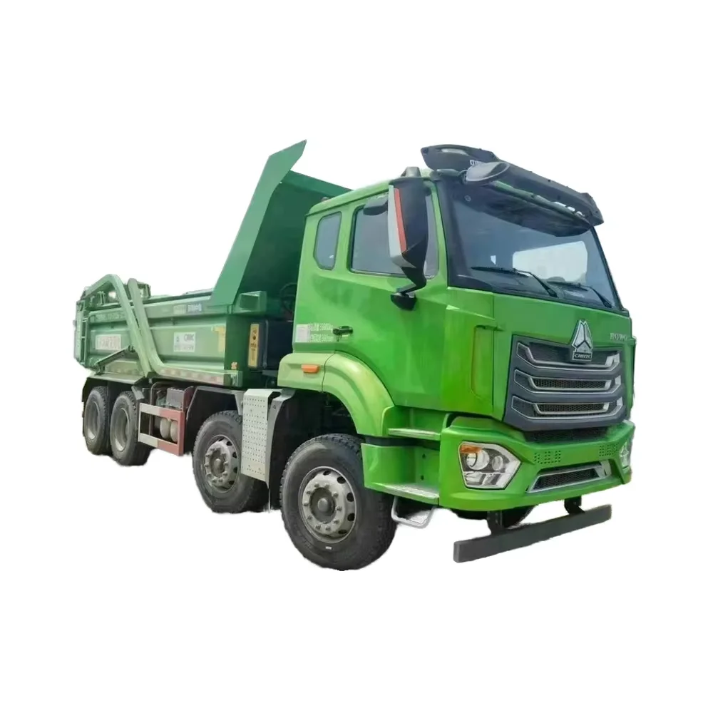Howo 8X4 самосвал с высоким бампером 350 лошадиных сил HW19712 коробка передач новое состояние дизельного топлива ручной левый сегмент Weichai тяжелый грузовик