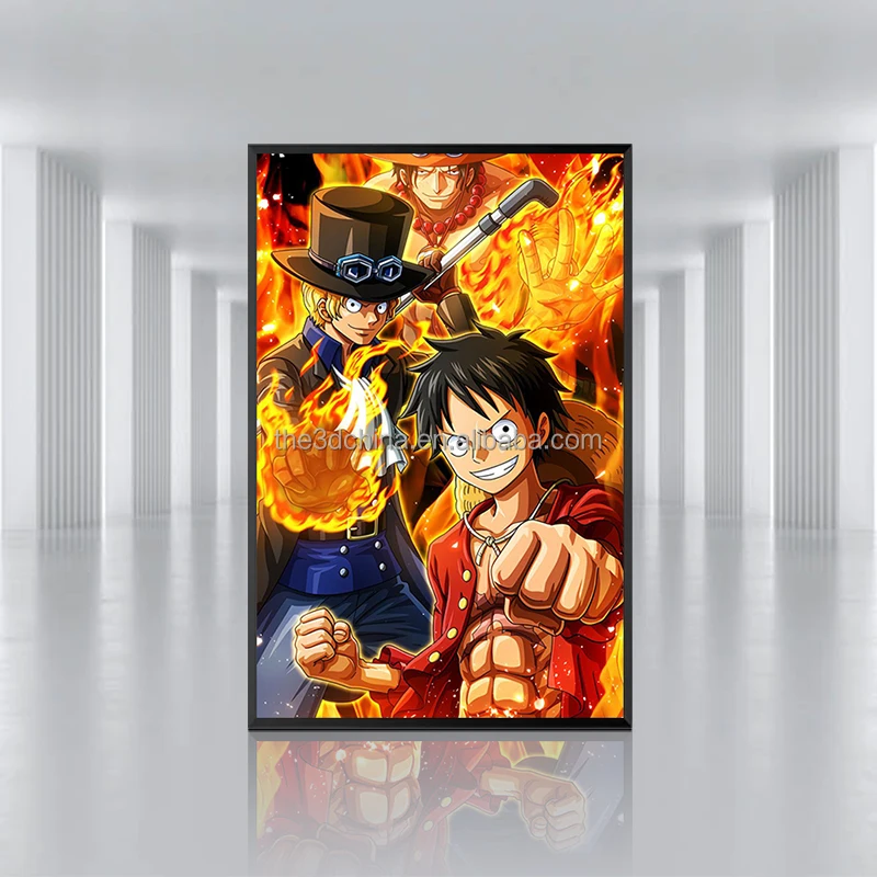 Good quality wholesale poster 3d lenticular printing anime Cartoon Posters Design Product