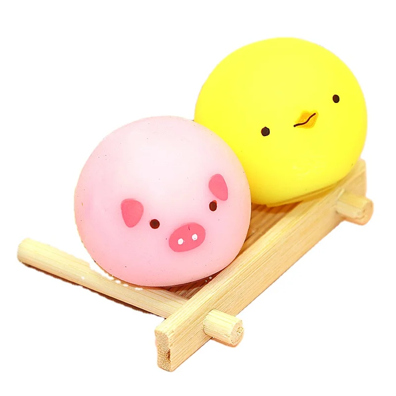 New Tpr Light up Easter Rabbit Egg Puffer Ball Sheep Animals Fidget Toy for Kids Soft Squishy Toy Bouncy Ball