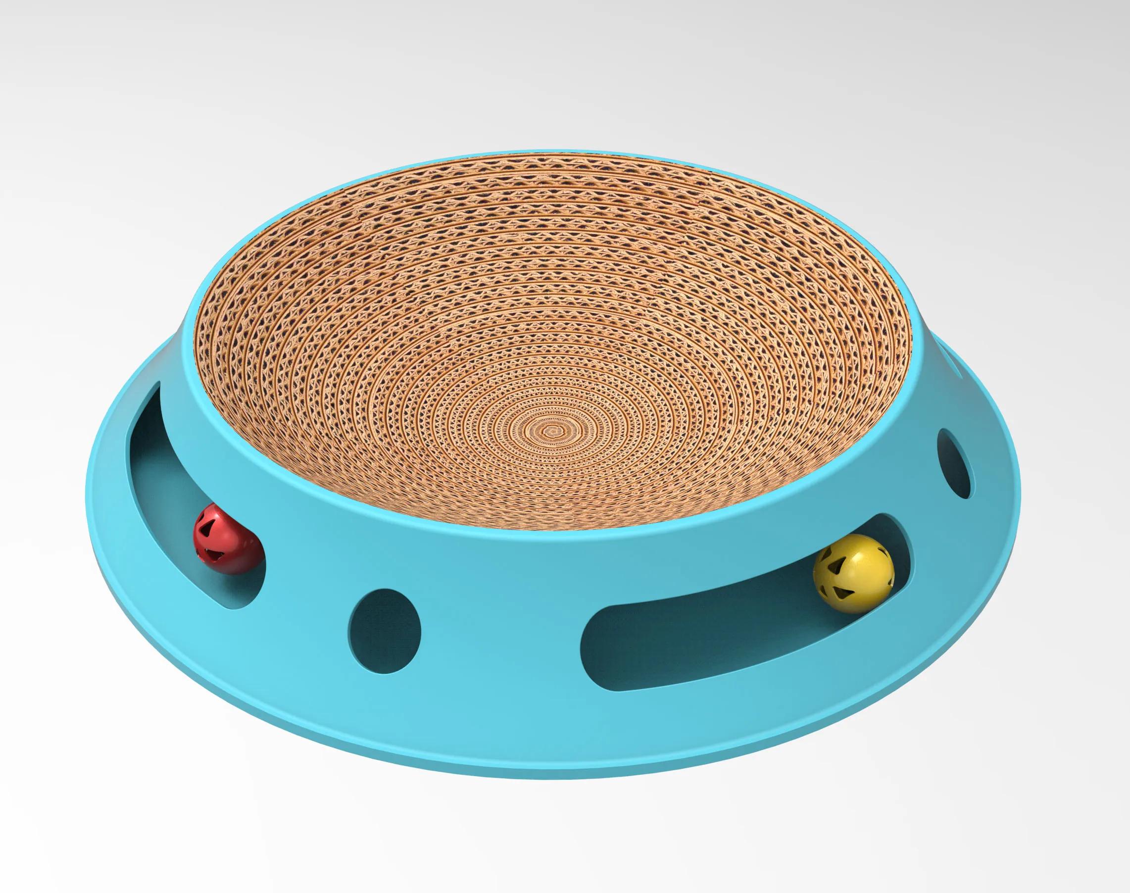 Round durable cat toy Scratch Lounge cat scratcher bed pet product