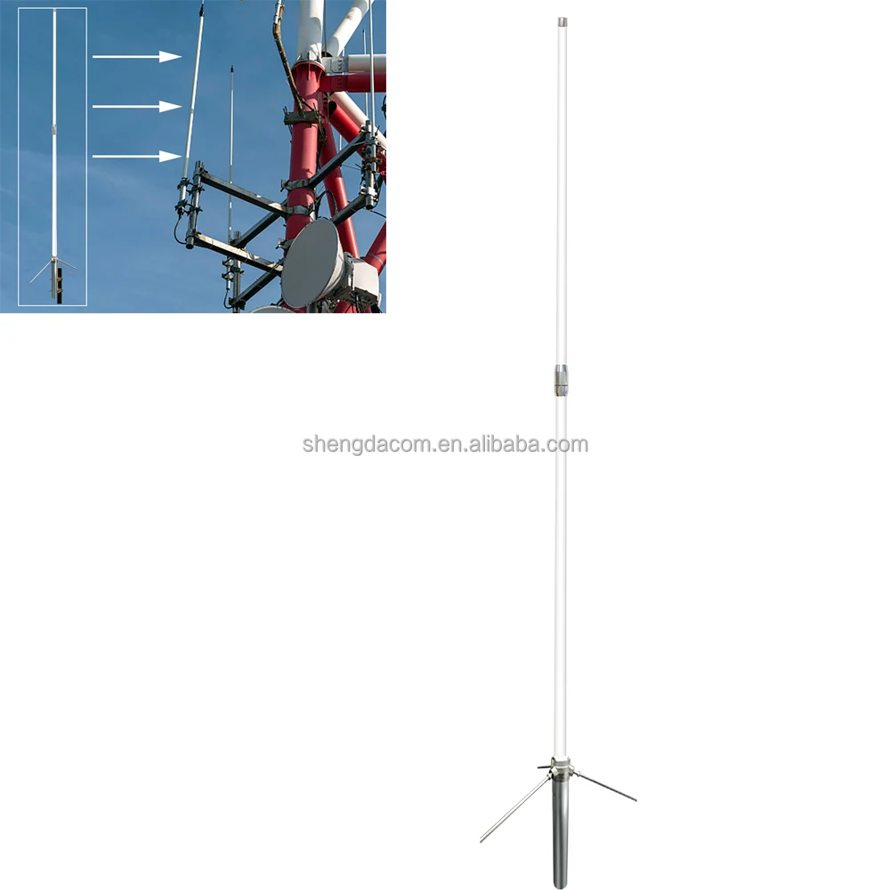 2 5 м VHF/UHF Двухдиапазонная Стекловолоконная антенна 8 5/10 dBi базовая станция алмазы X200 с разъемом SO239