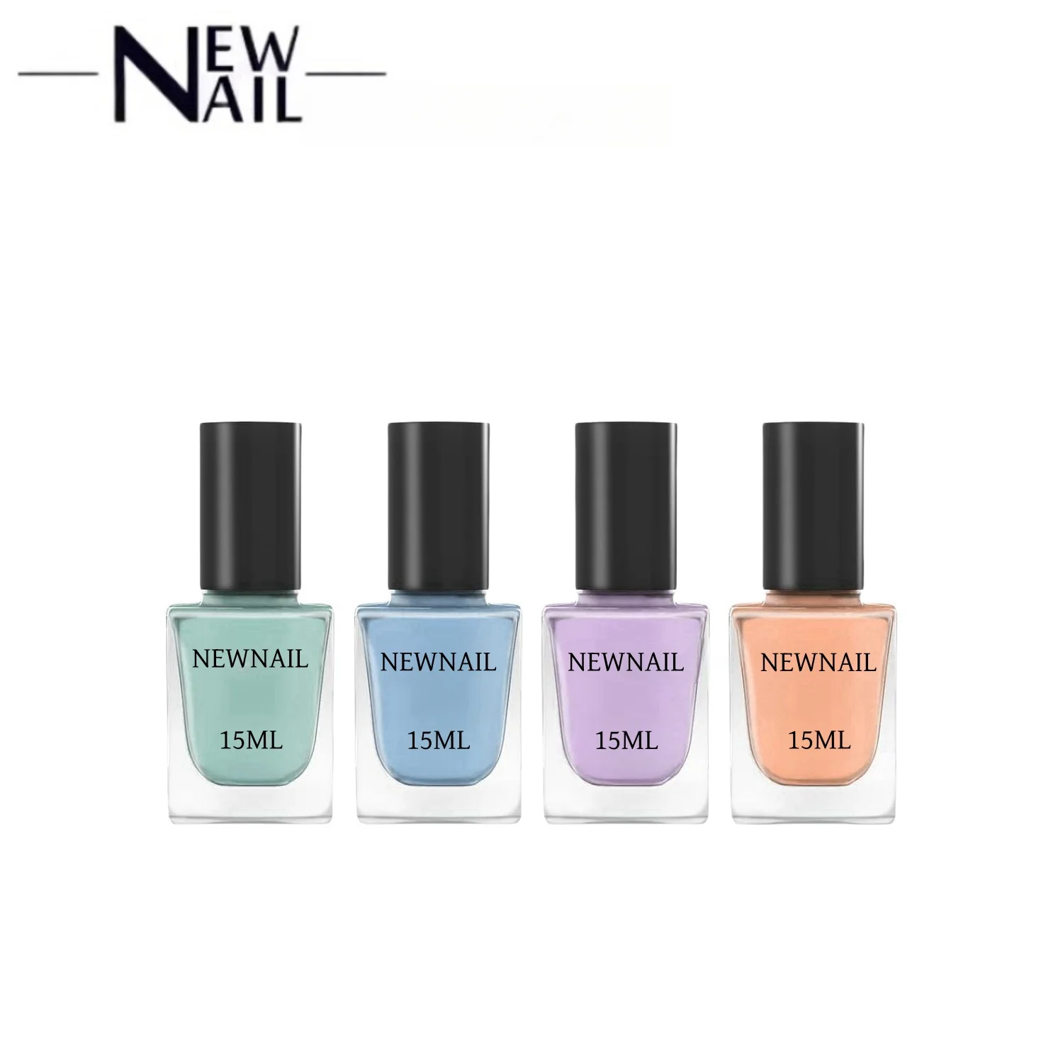 Private Label Odorness environmental Quality Vegan Air Dry Nail Polish 12 Macaron Colors 15ml Nail Art nail Polish