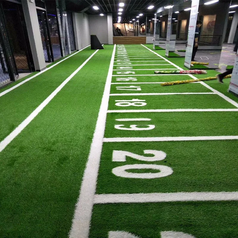 Customized Indoor Pull Sled Turf Marked Gym Sport Flooring Turf Black Artificial Grass for Gym