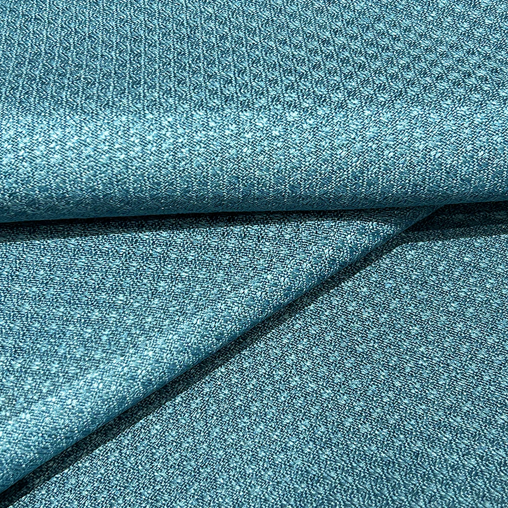 2024 New Design Button Pattern Linen Textured Dim Out Curtain Fabric Subdued Luxury Blackout Fabric for Hotel Public Projects