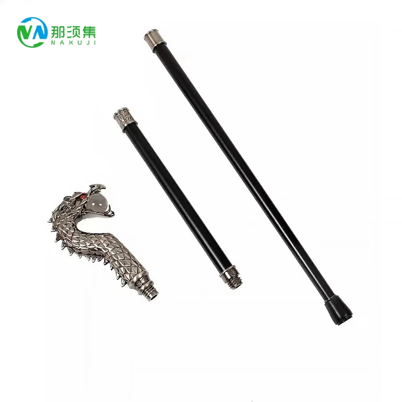 Fashion scepter Man Party Decorative Walking Cane Men Luxury Walking Stick Elegant Big dragon head crystal ball Handle wand