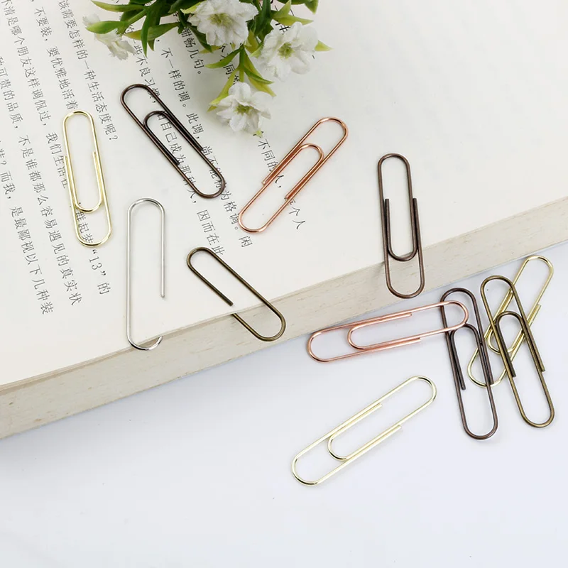 2021 50 мм Красочные канцелярские товары для дома и офиса, металлическая Закладка, зажим для бумаги Jumbo