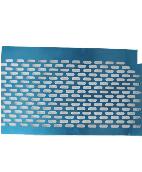 304/316 Stainless Steel Oblong Slotted Perforated Metals punching Sieve Mesh