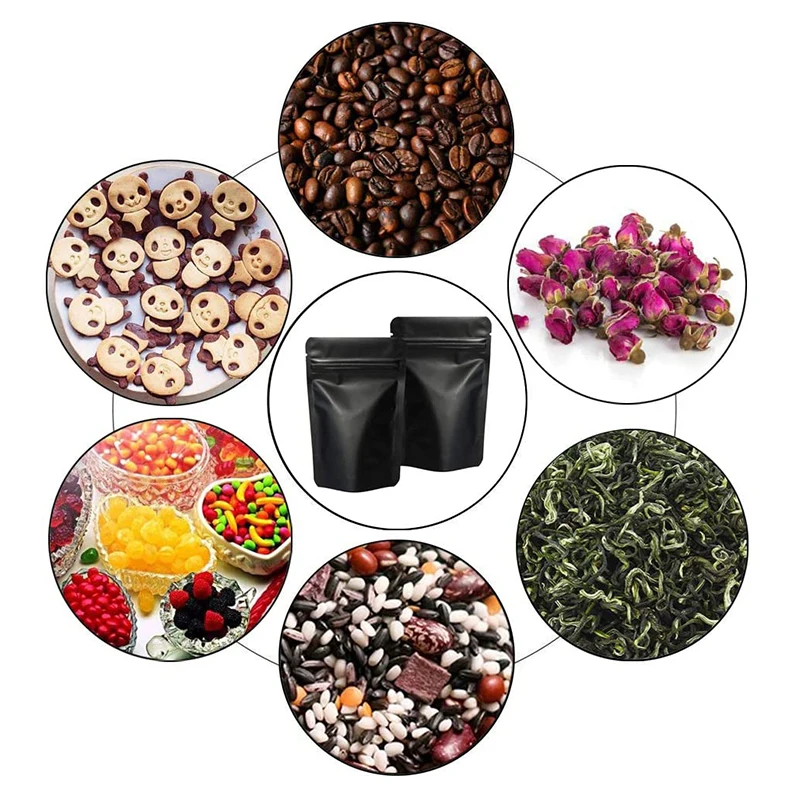 Resealable smell proof food grade matte black 355mm x 420mm 1 pound 1 lb mylar bag