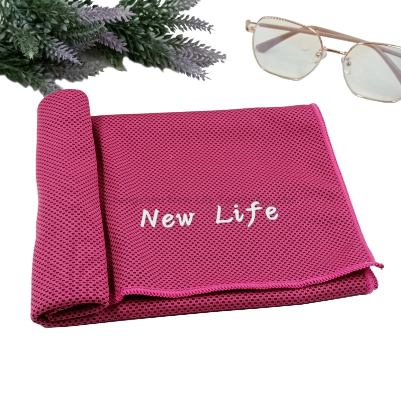 Multicolor quick dry cooling towel with pvc bag custom logo trend ice cold towel for sports and running