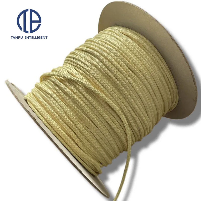 TANPU Aramid Roller Rope Fire Retardant Flame Retardant Heat Insulation Cordage Braided  Glass tempering Machine