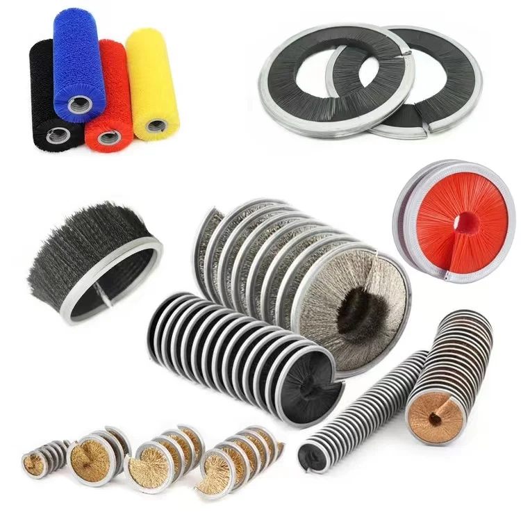 Производство спиральной щетки для мытья и очистки стекла промышленная пружинная щетка большая Угольная с пружинной нагрузкой