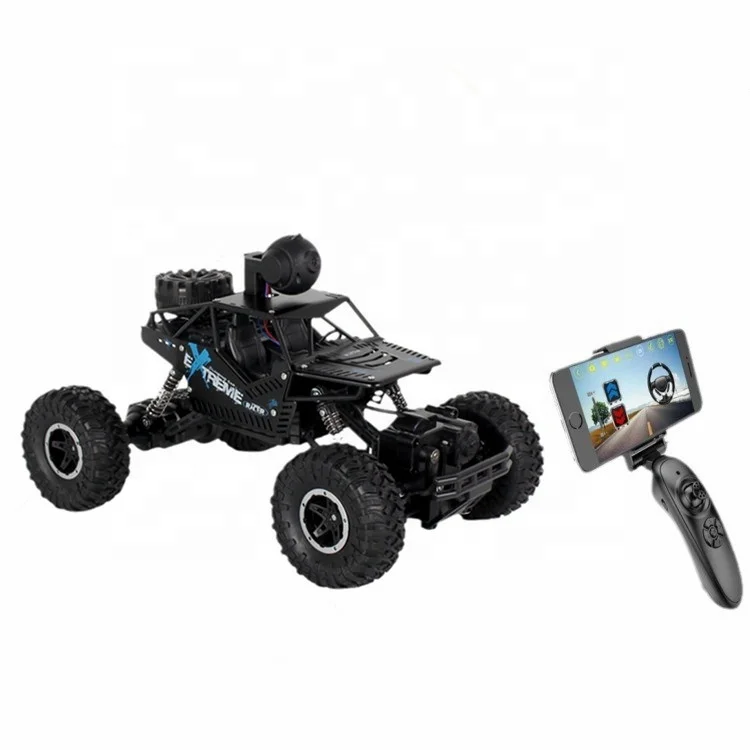 IQOEM 2.4g high-speed RC camera car WIFI FPV 1080P HD alloy off-road climbing stunt car Boy toys 1:16 Remote control car toy