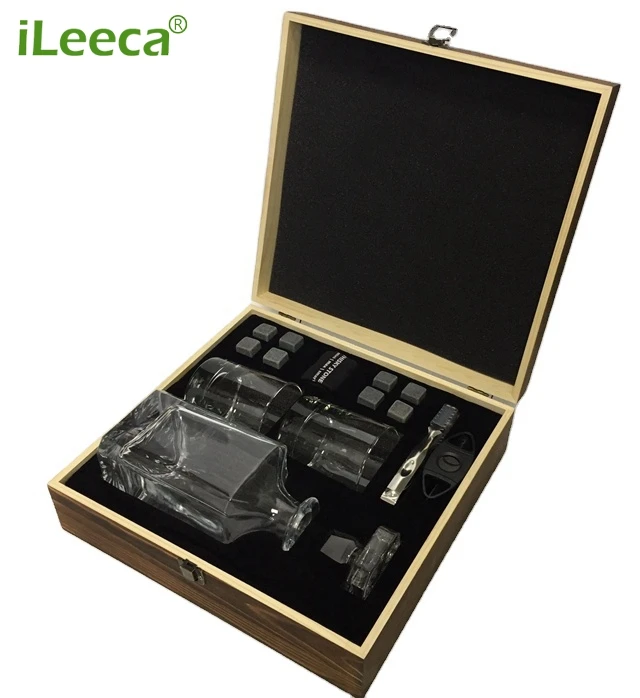 Подарочные камни для холодного виски и набор графинов с щипцами для льда