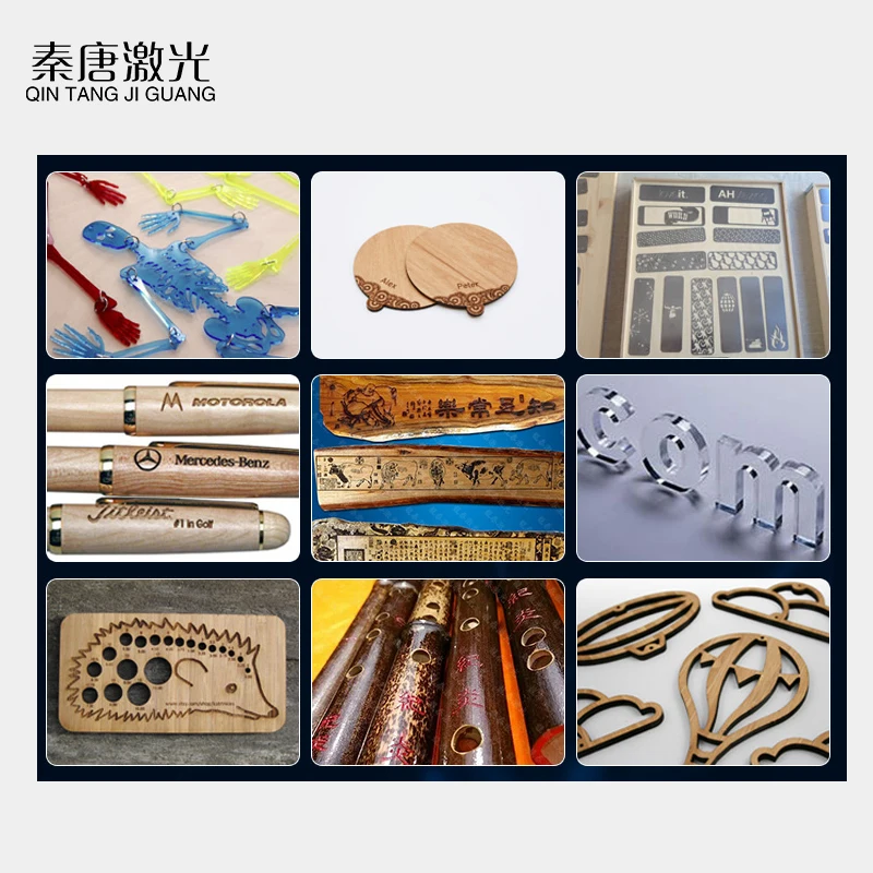 QT-6090 laser engraving machine CO2 60W 80W 100W  for wood leather cutting