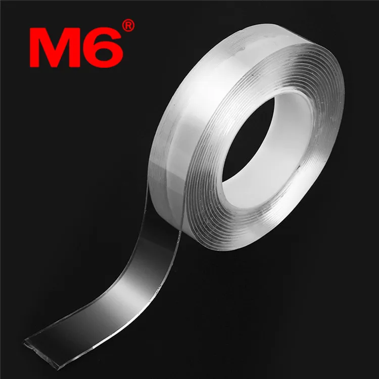 washable reusable nano 2 sided grip tape suction nano gel sticky adhesive tape residue nano tape