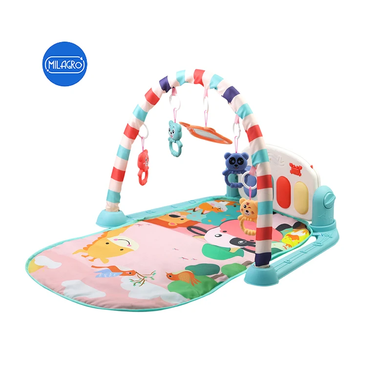 Hot selling baby toys custom baby activity gym musical piano keyboard play mat for baby