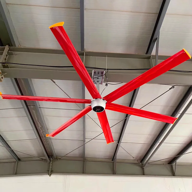 Aipu 7Ft HVLS DC big industrial brushless PMSM ceiling fan