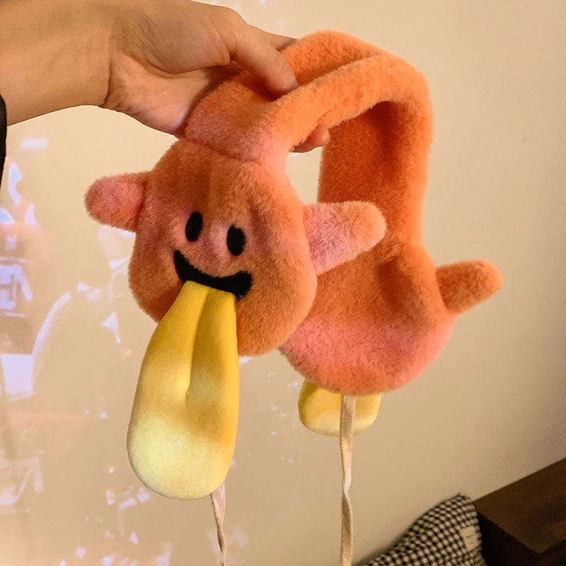FF3244 Funny Cartoon Soft Cozy Ear Muffs Warmer Halloween Costume Fluffy Packable Windproof Warm Winter Earmuffs Headband