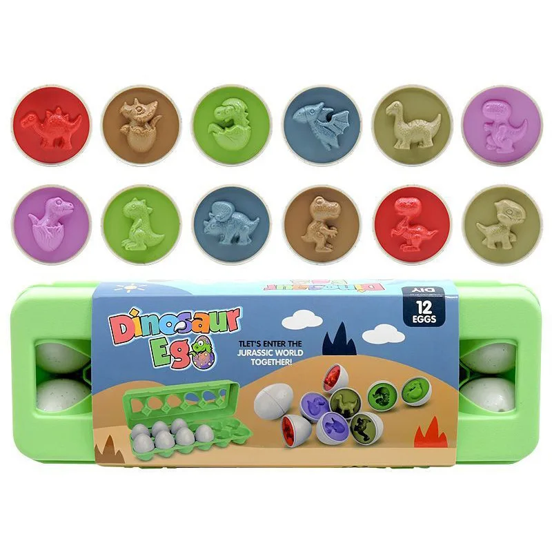 Early Educational Matching Simulation Egg Puzzle Toy Shape Number Recognition Matching  Eggs Toy