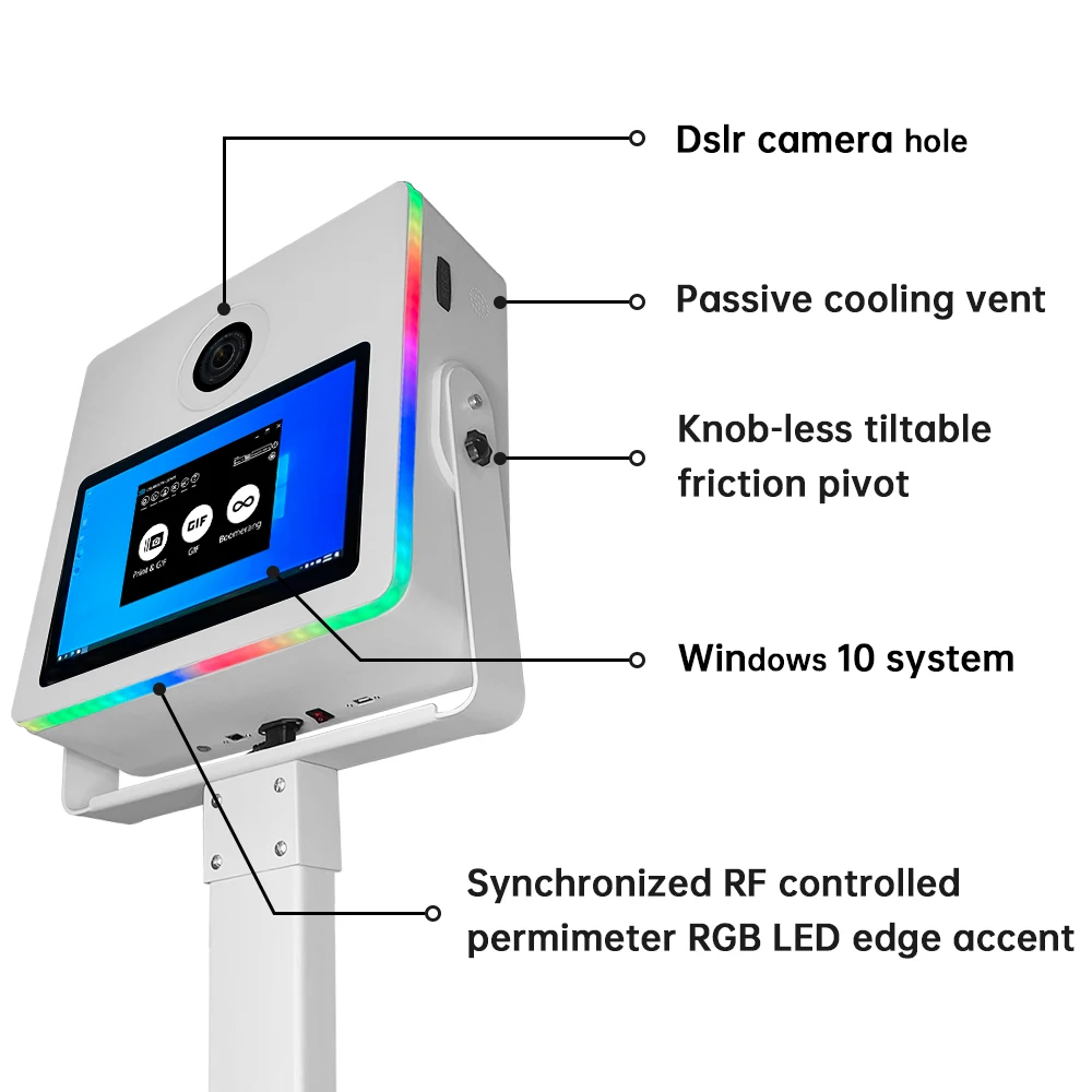 15,6 дюймов сенсорный экран dslr фотобудка зеркало фотобудка dslr корпус фотобудки
