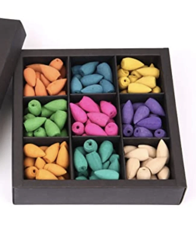 Factory Direct Natural Oud Scented Aromatic Oud Cone Incense Fragrant Backflow Joss Holder Incienso Waterfall Incense Cone