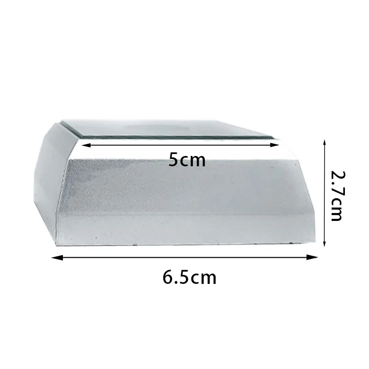 Honor Of Crystal 3D Engraved Luminous Colorful LED Square Stand Base For Crystal Cube