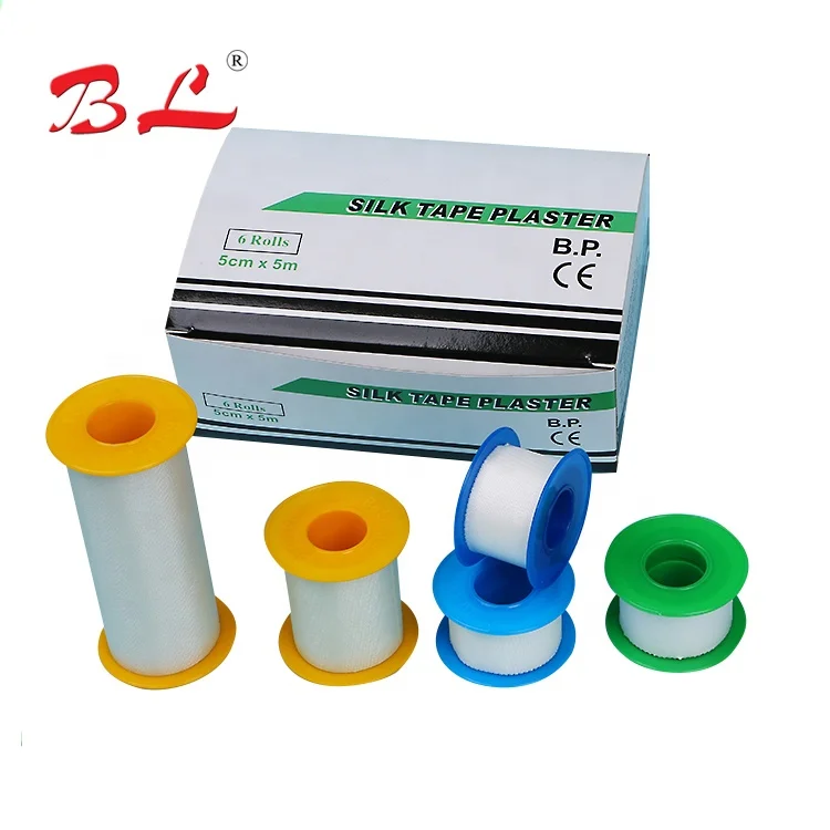 OEM medical paper tape/medical silk tape/ Medical Adhesive&Suture Material Properties silk plaster
