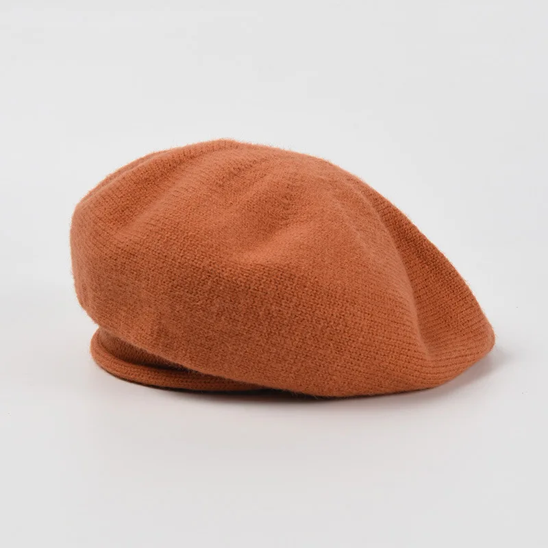 Fashion Felt Knitted Beret Hat Women Cap Female Ladies Beanie Beret Girls for Spring and Autumn