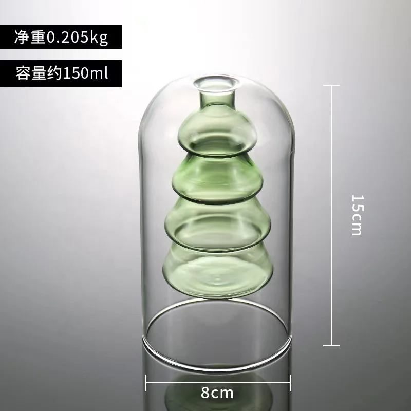 decorative 150ml aromatherapy empty bottle fragrance diffuser bottle double wall glass aromatherapy reed diffuser bottle