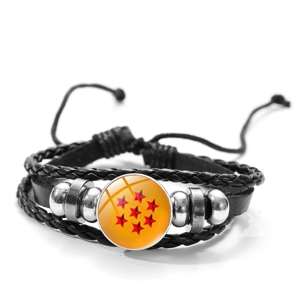 Wholesale Cheap Multilayer Braided Bracelet Gem Anime 7 Star Dragon Ball Bracelet