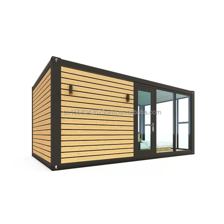 Modern Luxury Tiny 20ft & 40ft Prefab Wooden House Mobile Light Steel Container Prefabricated Home & Apartment for Outdoor Use