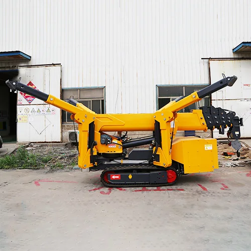 Flexible 8 Ton Mini Spider Crane Micro Telescopic Crawler Crane Lift Spider Crane For Sale