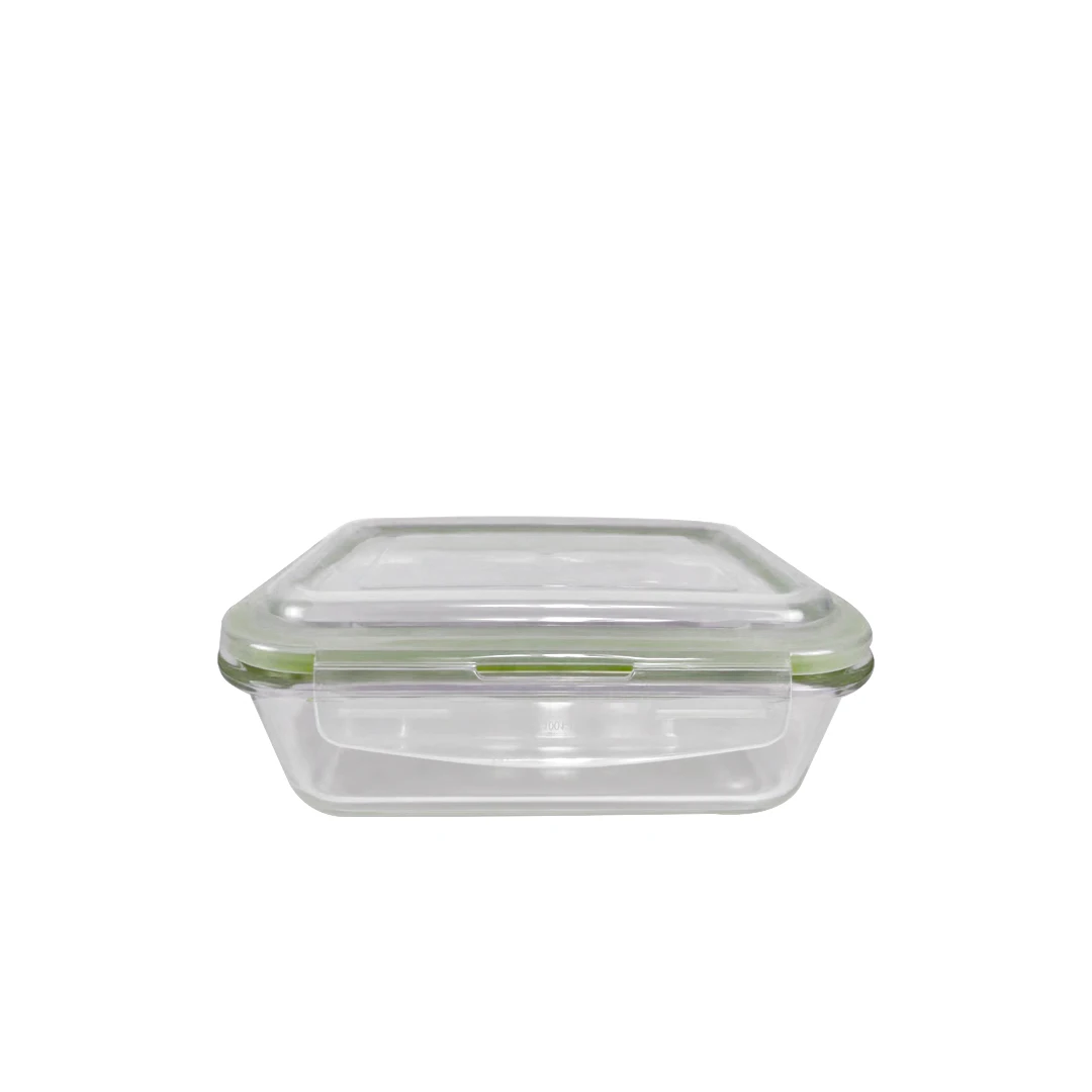 factory outlet food container  ECO-friendly glass lunch box high quality leakproof bento glass lunch box with stretch lid