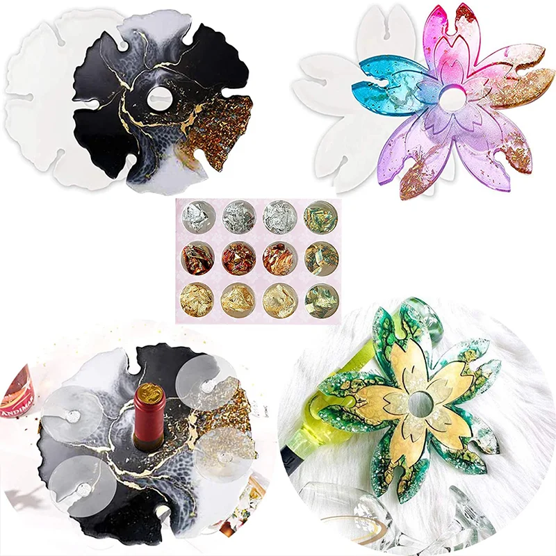 Формы для литья смолы, силиконовые формы для квадратных шариков, 9 шт. различных размеров, формы для силиконовой смолы