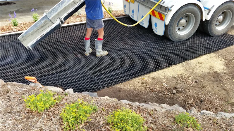 HDPE Parking Honeycomb Gravel Grass Paver Hot Sales Factory Price Plastic Grid Black Green Belts Packing Parts Garden Protection