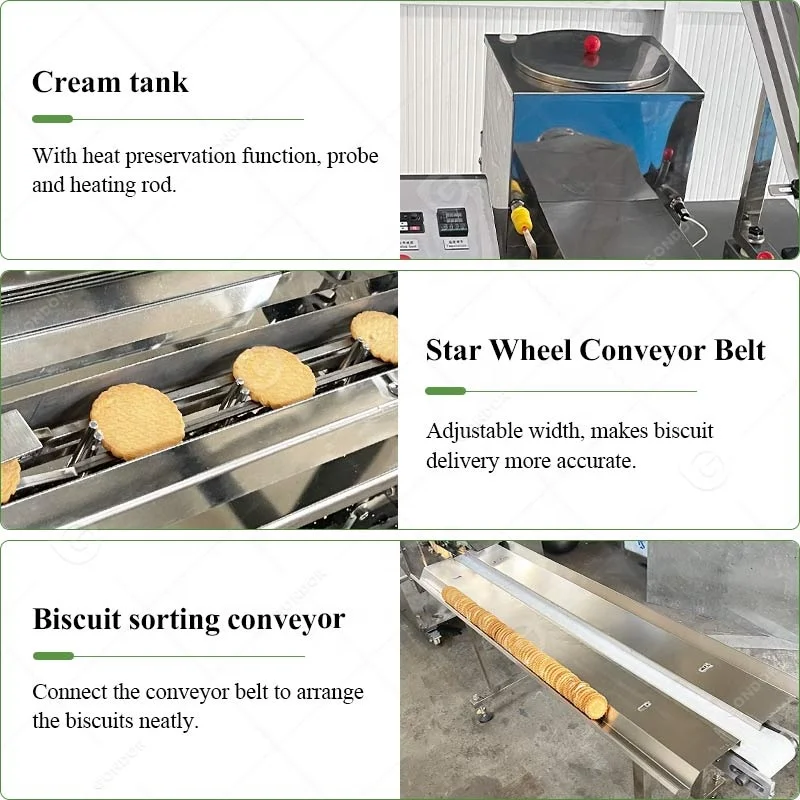 Automatic Small Salty Soft De Business a Maker Sandwich Production Line Biscuit Make Machine for Price